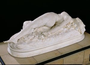 Donna morsa da un serpente, 1847